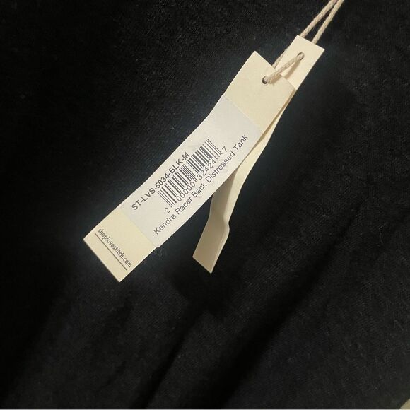 Love stitch Linen Blend Tank Top NWT Medium - Picture 4 of 5